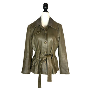 Apanage Lambs Napa Leather Moto Jacket
